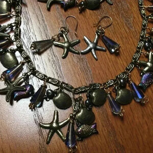 💥hot❤️hand crafted 3 piece jewelry set SEA theme